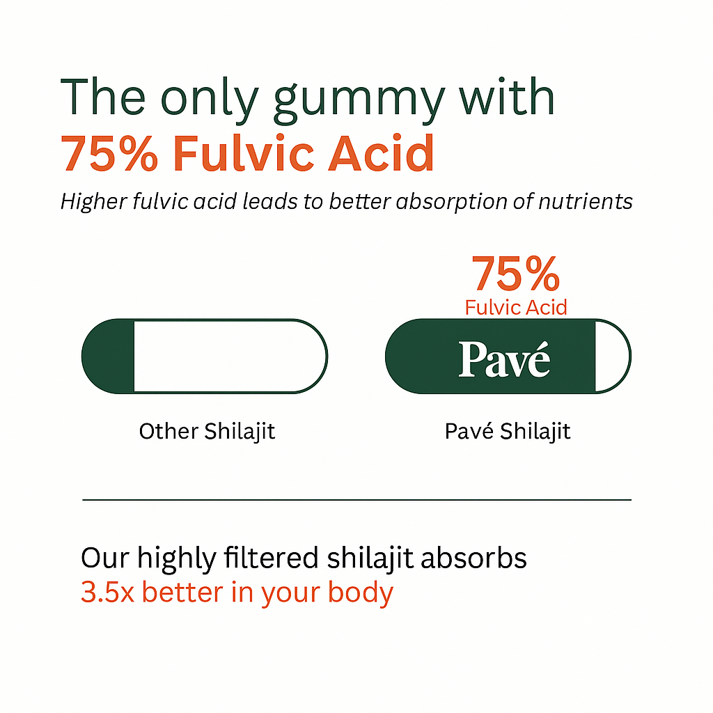 PAVÉ™ 2-in-1 Shilajit Gummies